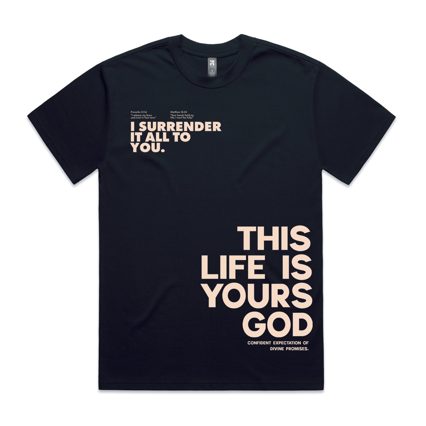 Men's Heavy  Tee Oversized This life is yours God