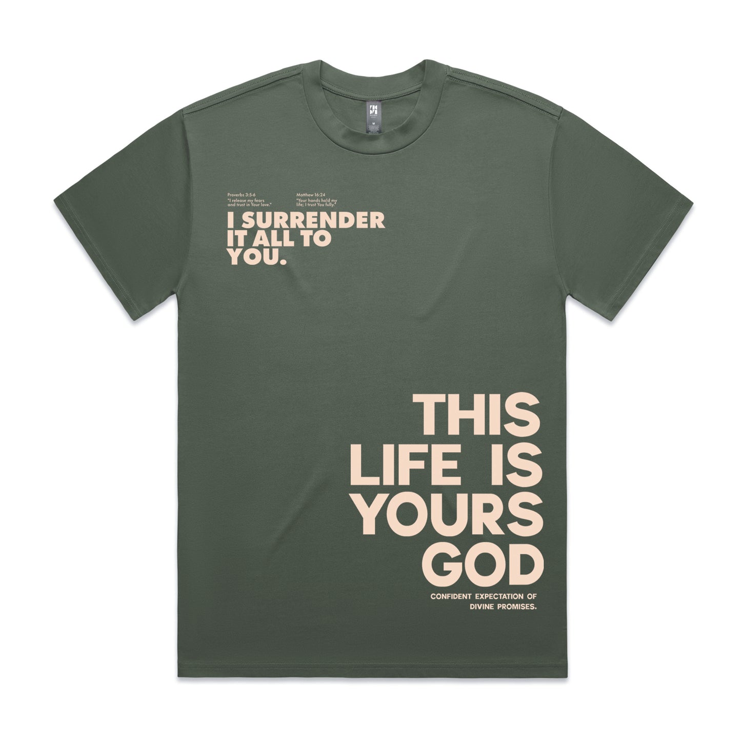 Men's Heavy  Tee Oversized This life is yours God