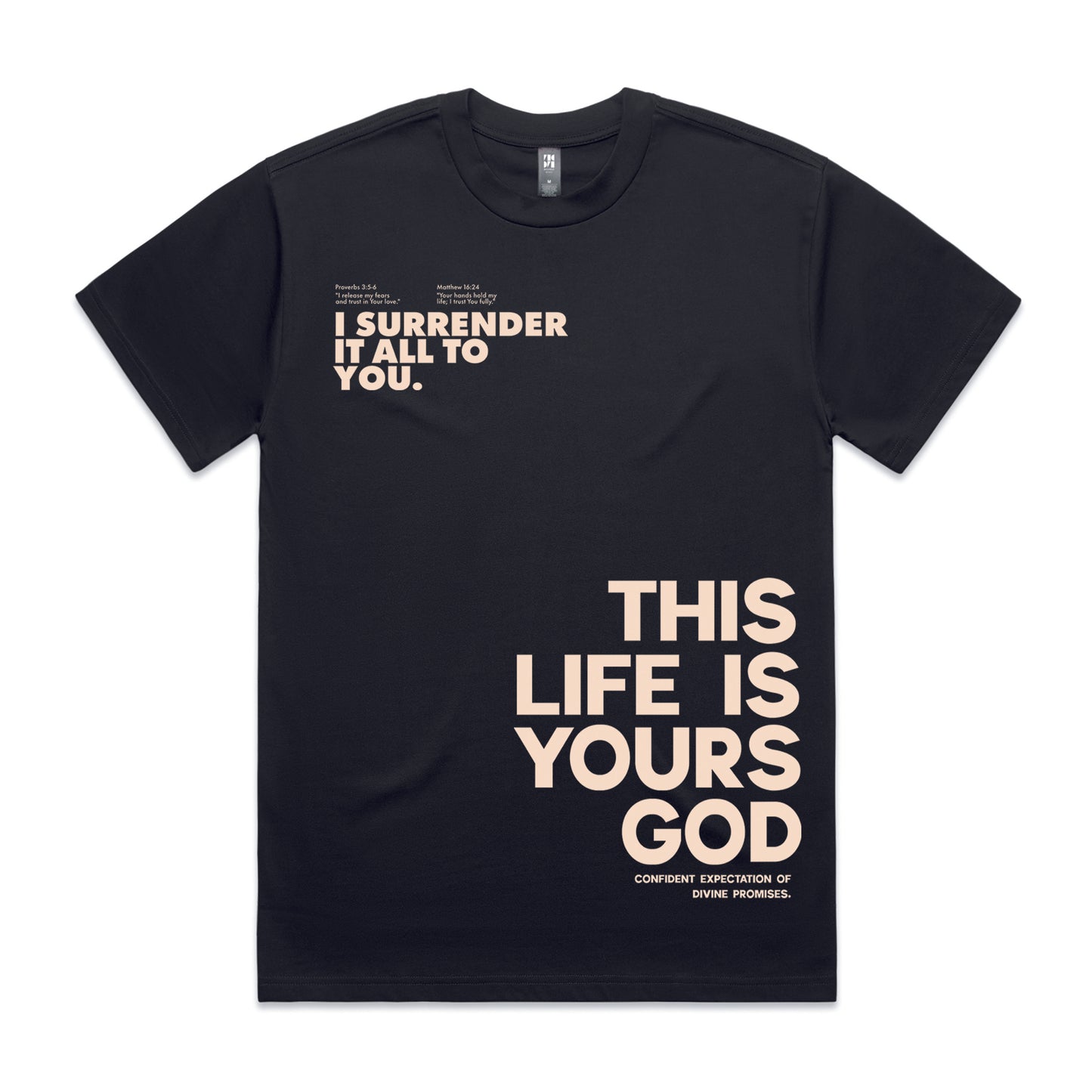 Men's Heavy  Tee Oversized This life is yours God