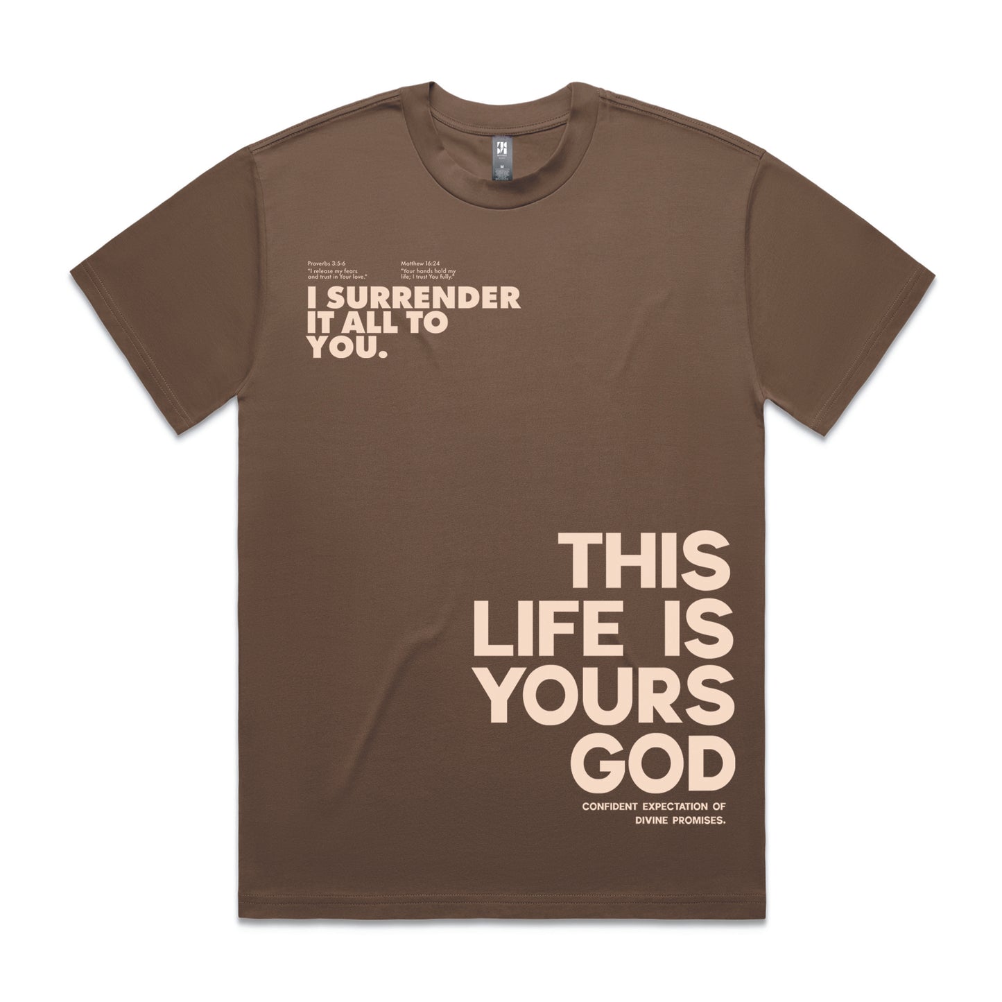 Men's Heavy  Tee Oversized This life is yours God