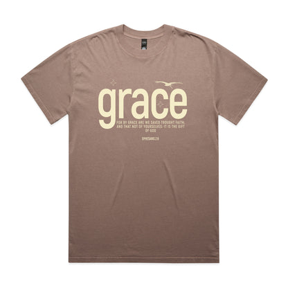 Men's Heavy Faded Tee Oversized Grace