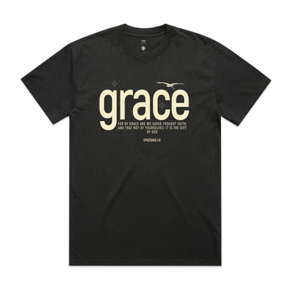 Men's Heavy Faded Tee Oversized Grace