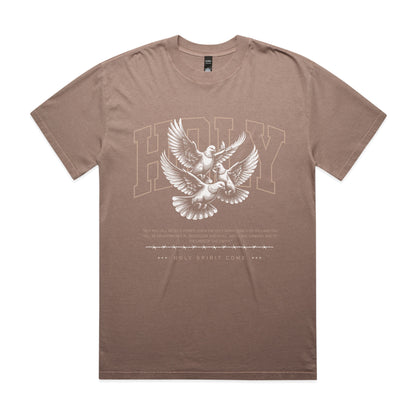 Men's Heavy Faded Tee Oversized Holy Spirit