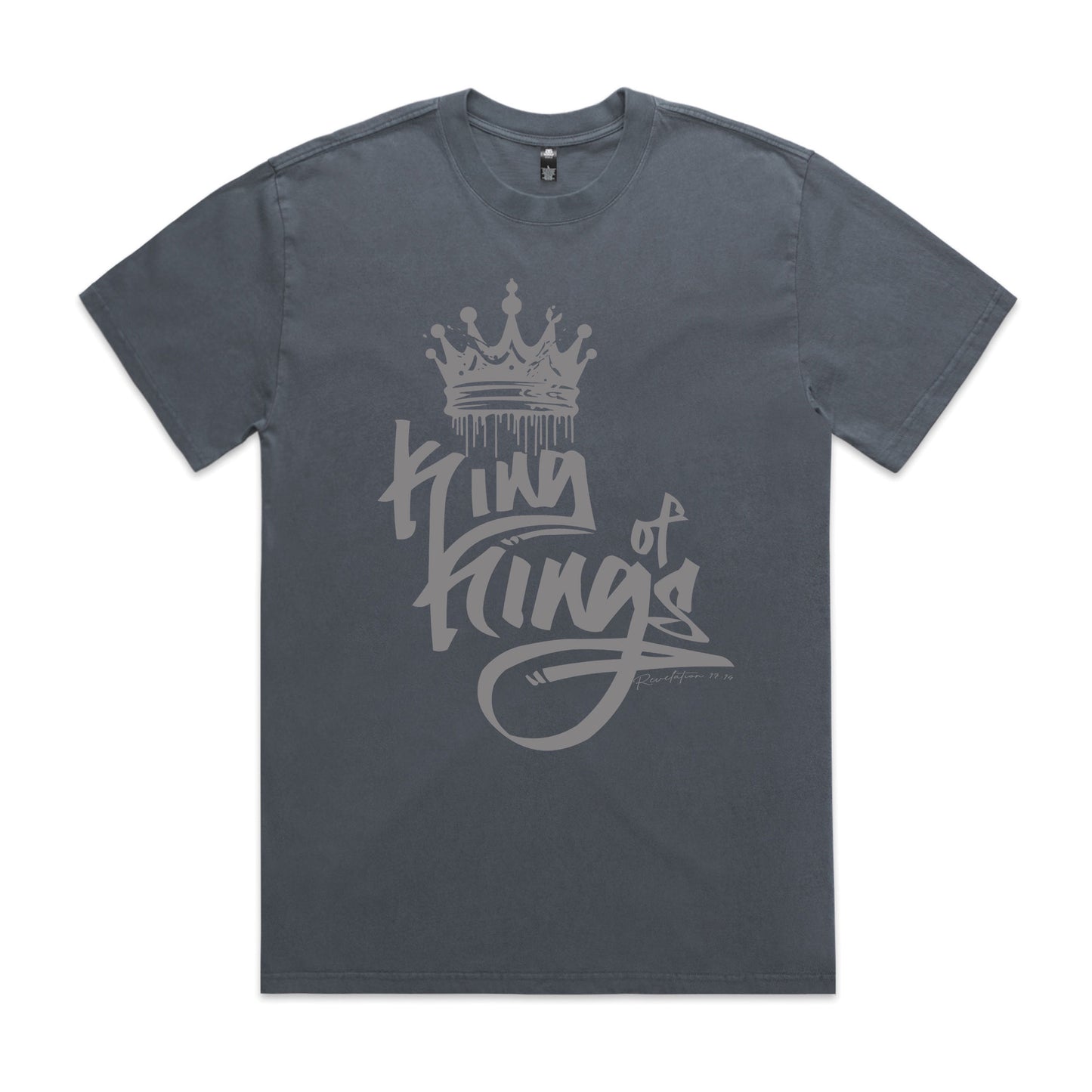 Men's Heavy Faded Tee Oversized King of Kings