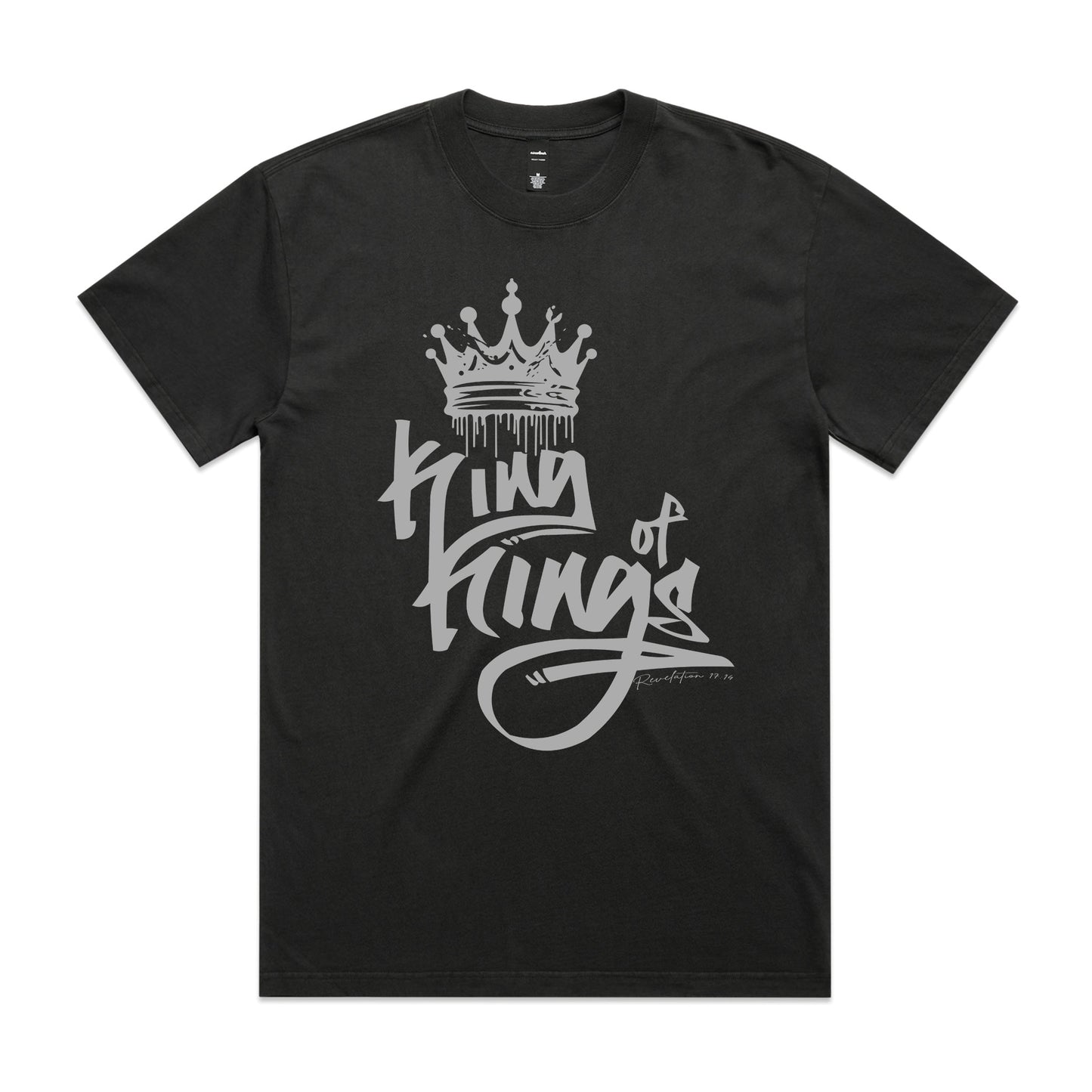 Men's Heavy Faded Tee Oversized King of Kings