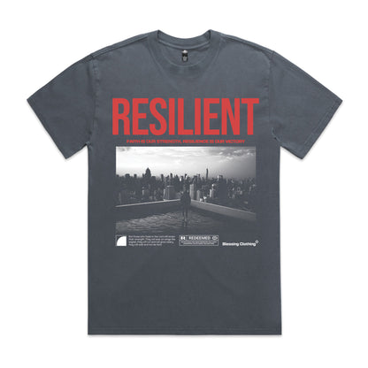 Men's Heavy Faded Tee Oversized Resilient