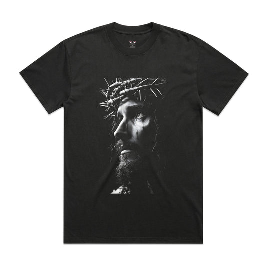 Men's Heavy Faded Tee Oversized Jesus