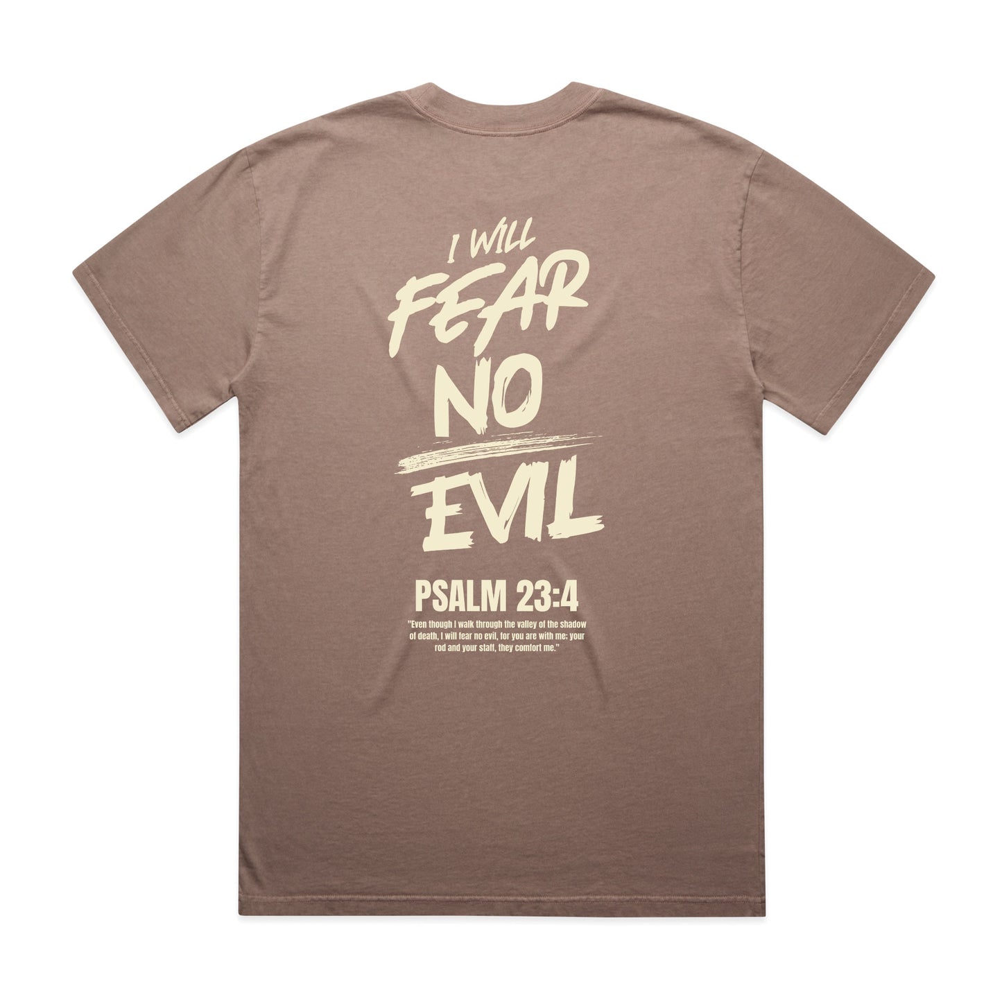 Men's Heavy Faded Tee Oversized Fear no Evil