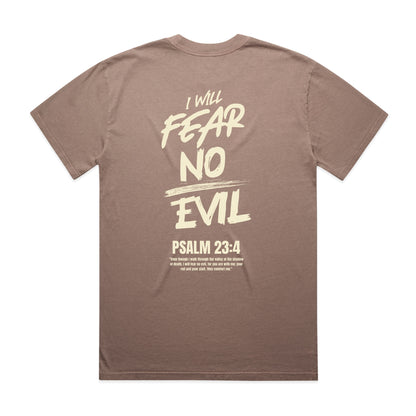 Men's Heavy Faded Tee Oversized Fear no Evil