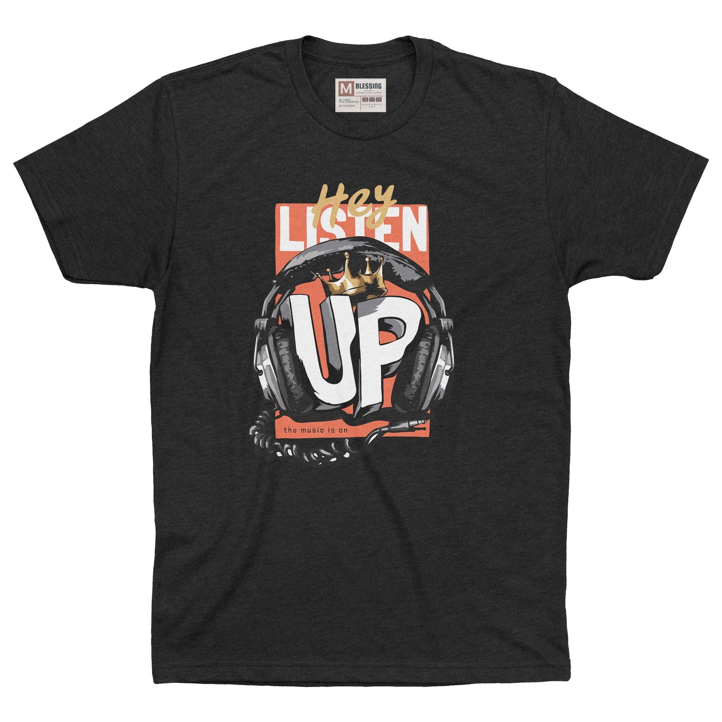 Music On Unisex Tee - Blessing Clothing